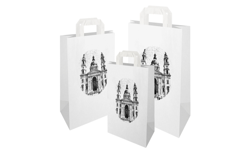 Papírtáska-fehér